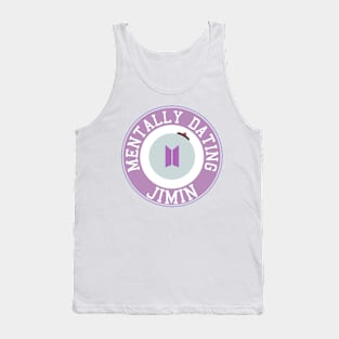 Mentally dating BTS Jimin logo Tank Top